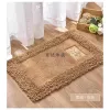 Pure cotton Chenille sanitary modern long-haired yellow fiber door absorbent bathroom bedside blanket, high-end floor mat Specification image